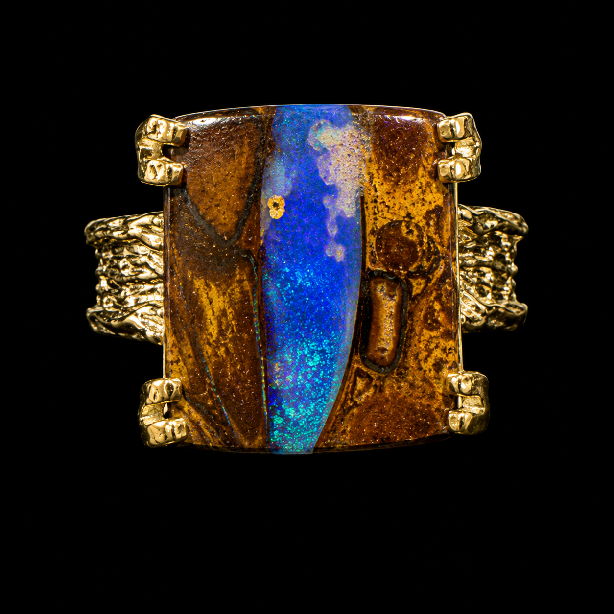 Boulder Opal Ring