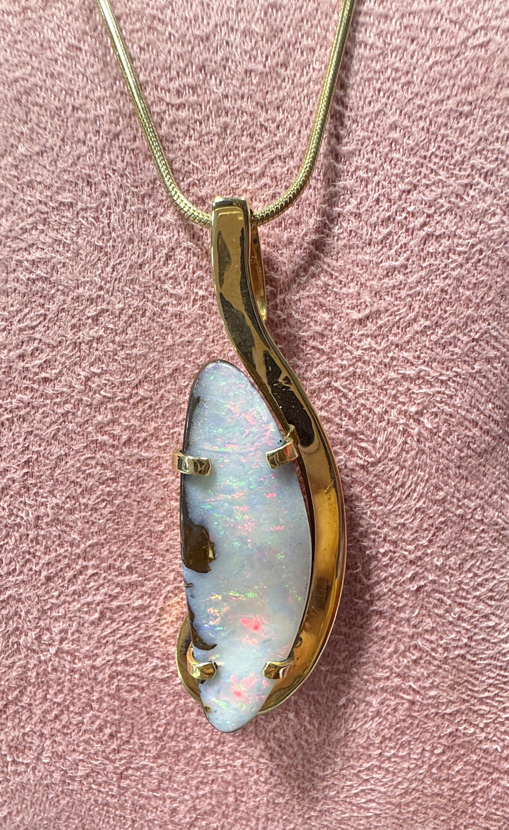 Boulder Opal Pendant