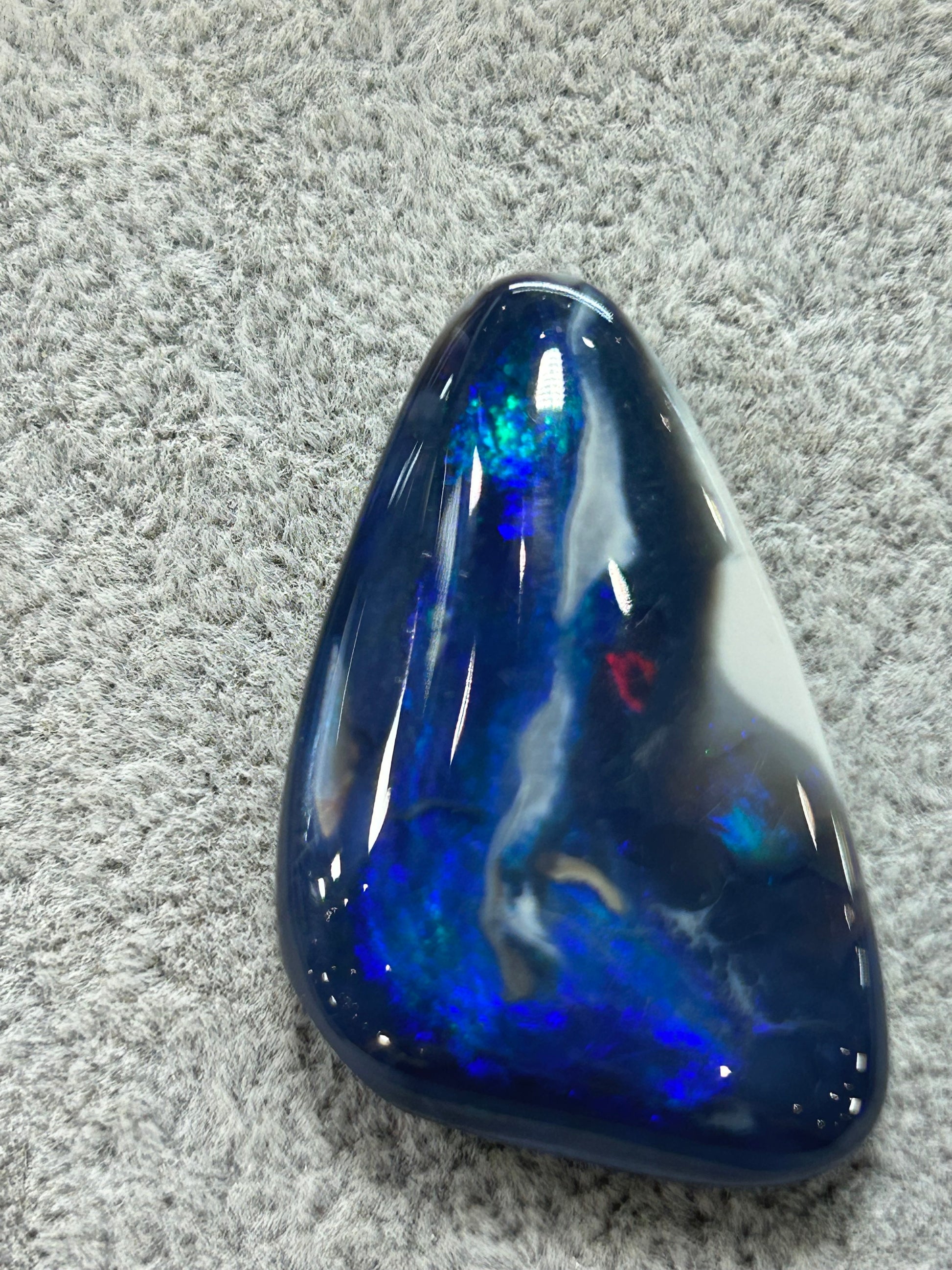 Black Opal with Red flash