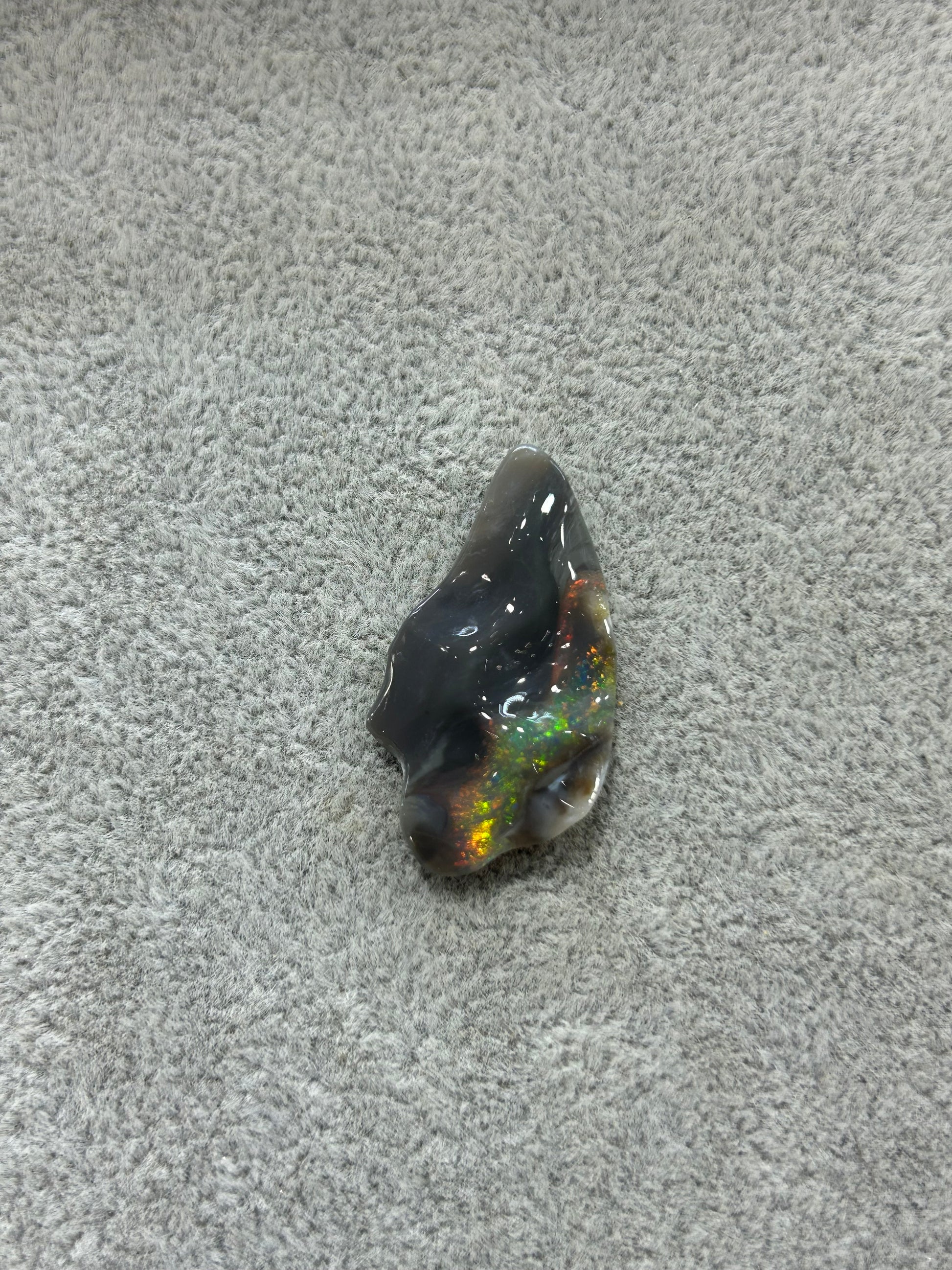 Dark Black Opal with stripes