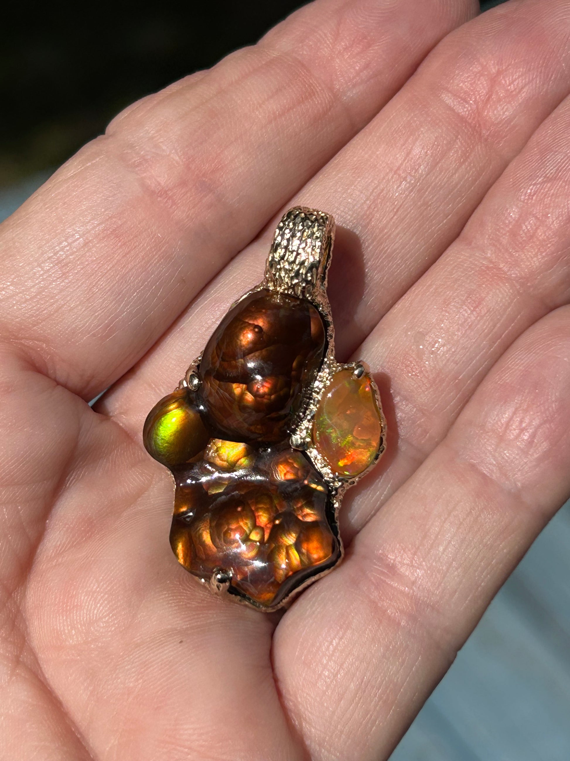 Fire Agate Pendant
