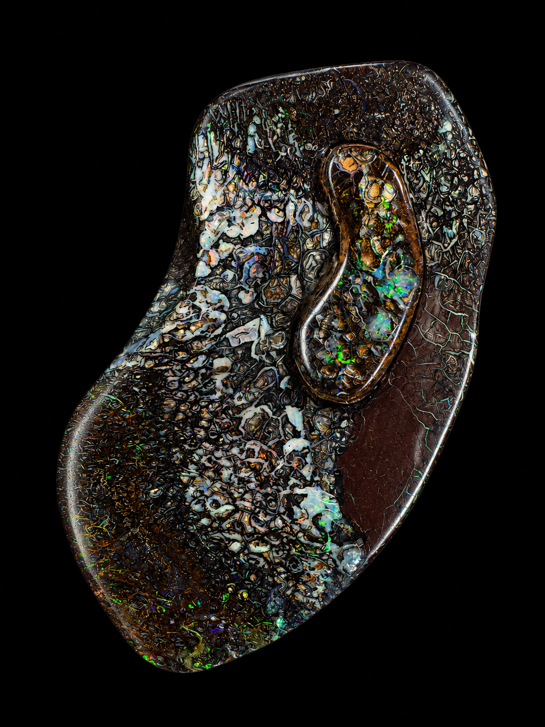 Australian Koroit Boulder Opal – Freeform Collector Stone