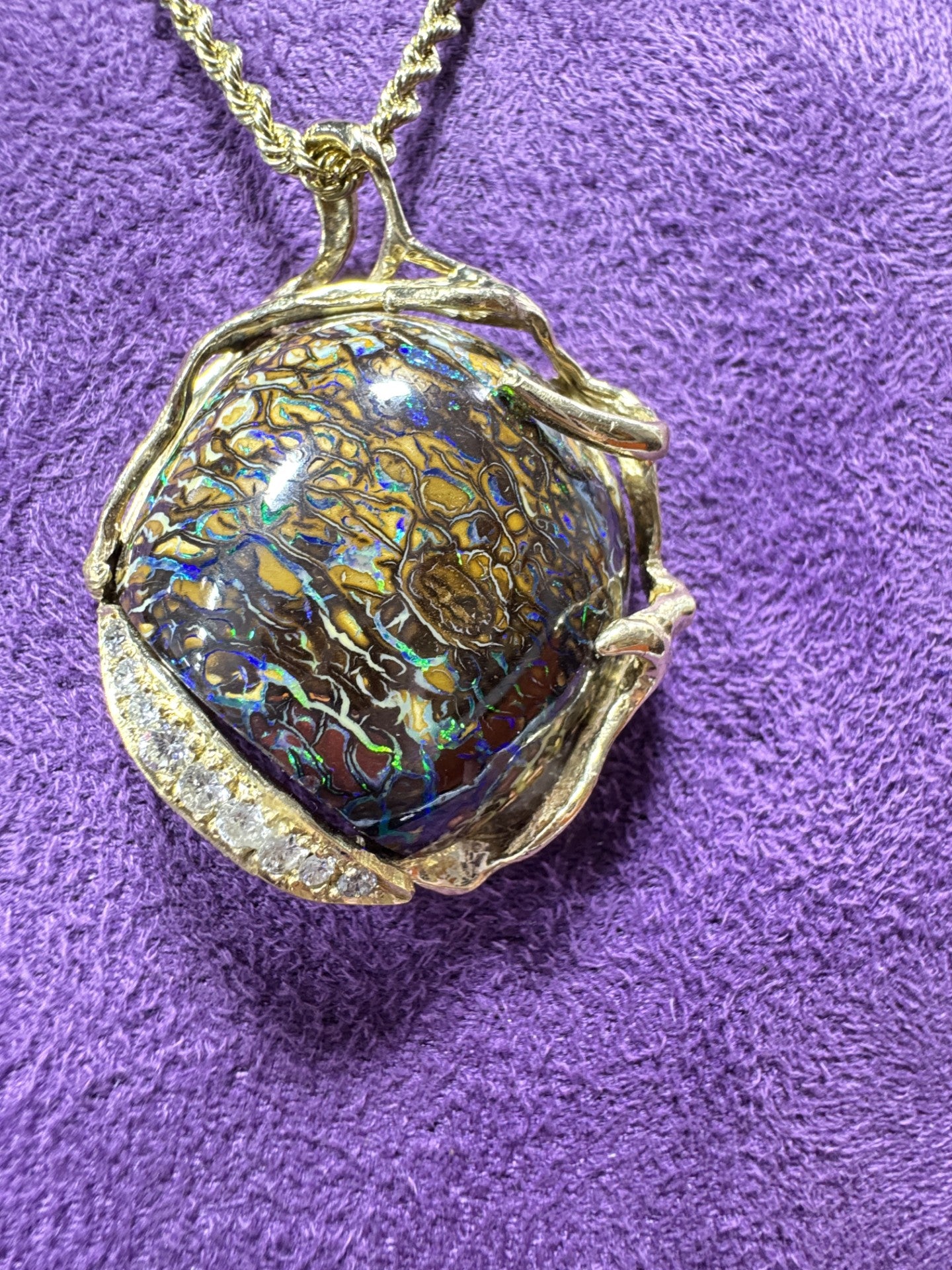 Boulder Opal Pendant