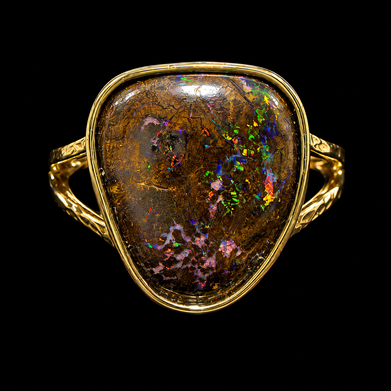 Boulder Opal Ring